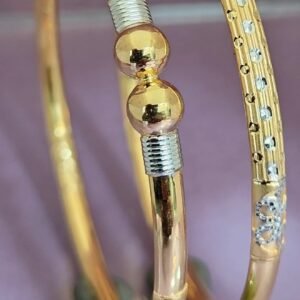 916 Gold Modern Single Pipe Kadli SP-710