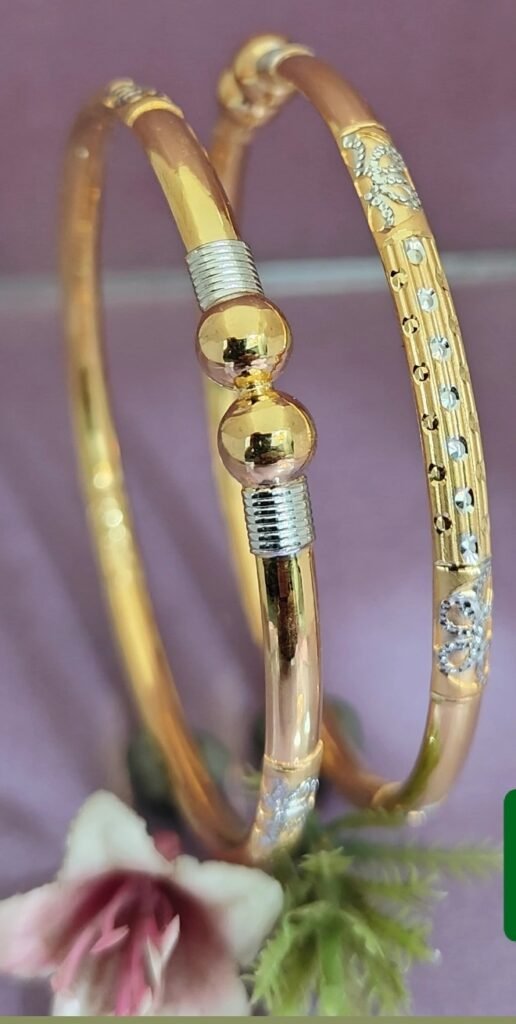 916 Gold Modern Single Pipe Kadli SP-710
