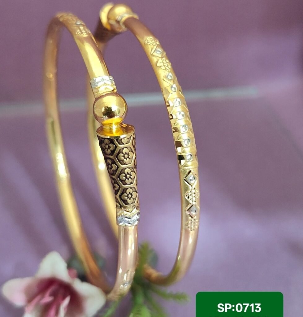 916 Gold Royal Single Pipe Kadli SP-713