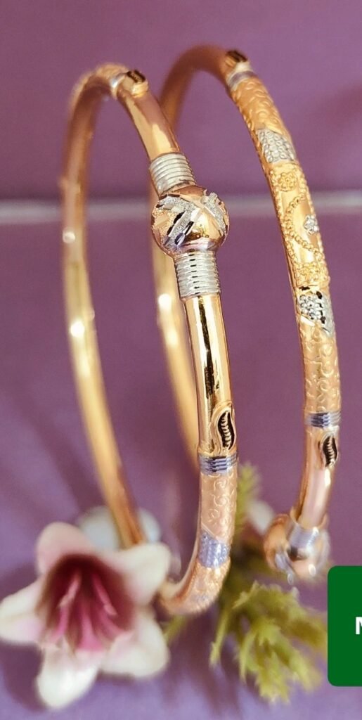 916 Gold Stunning Single Pipe Kadli SP-724