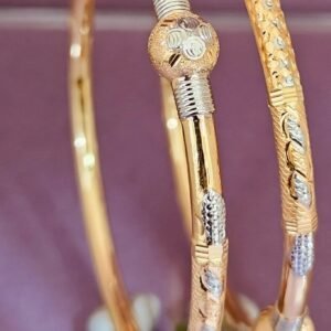 916 Gold Beautiful Single Pipe Kadli SP-725