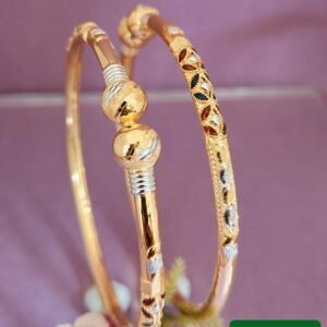 916 Gold Classy  Single Pipe Kadli SP-728