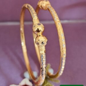 916 Gold Simple  Single Pipe Kadli SP-729