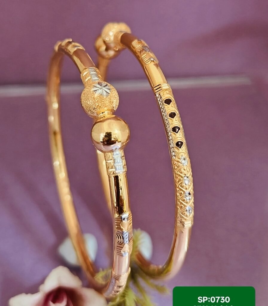 916 Gold Daily Wear Single Pipe Kadli SP-730