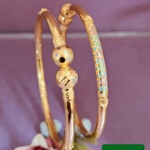 916 Gold Fancy Single Pipe Kadli SP-732