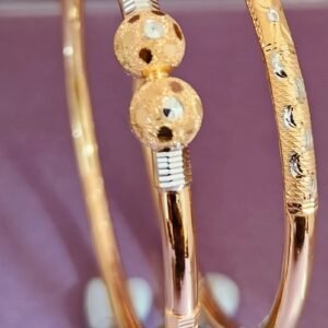 916 Gold Designer Single Pipe Kadli SP-733