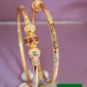 916 Gold Stylish Single Pipe Kadli SP-739