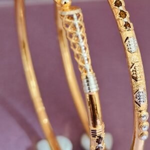 916 Gold Stunning Single Pipe Kadli SP-749