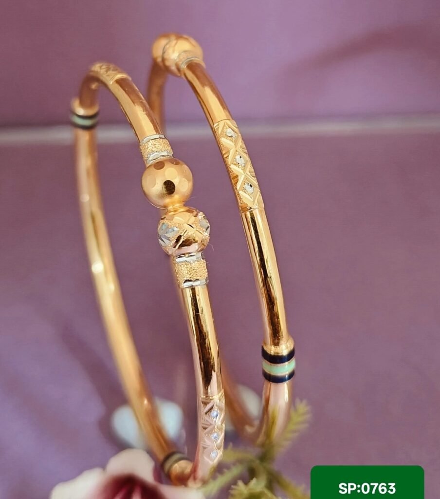 916 Gold Unique Single Pipe Kadli SP-763