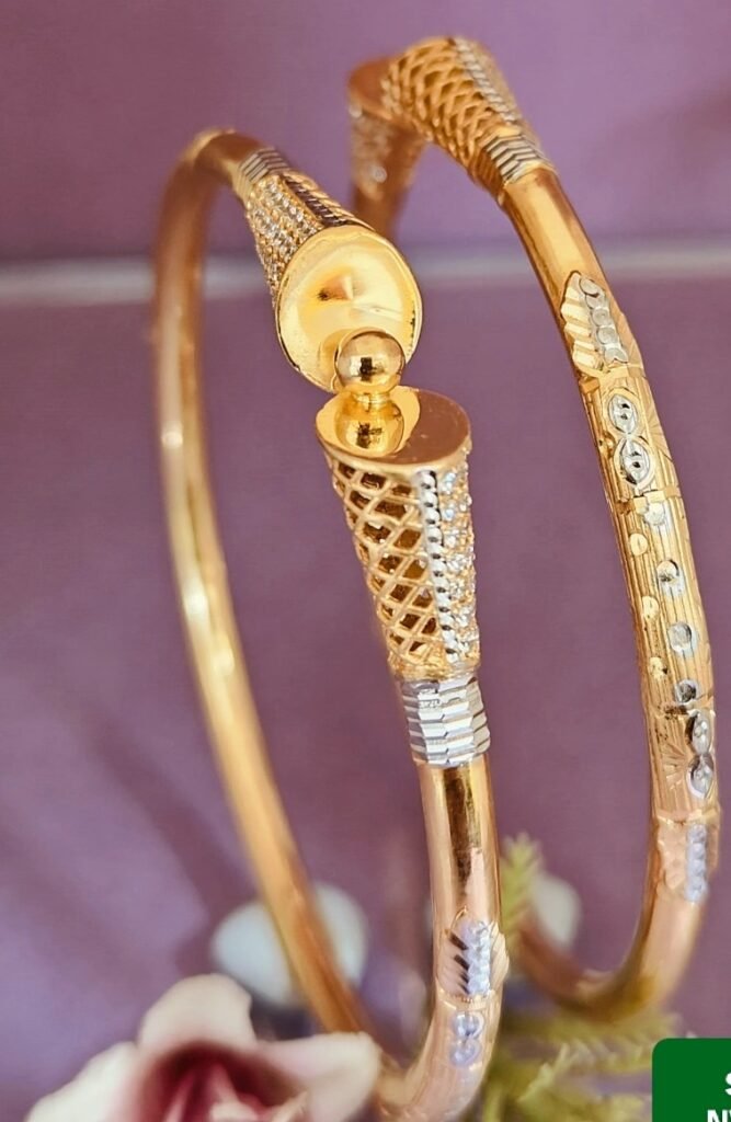 916 Gold Classy Single Pipe Kadli SP-765