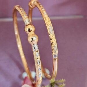 916 Gold Simple  Single Pipe Kadli SP-776