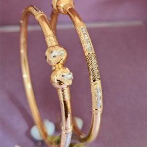 916 Gold Daily Wear Single Pipe Kadli SP-777