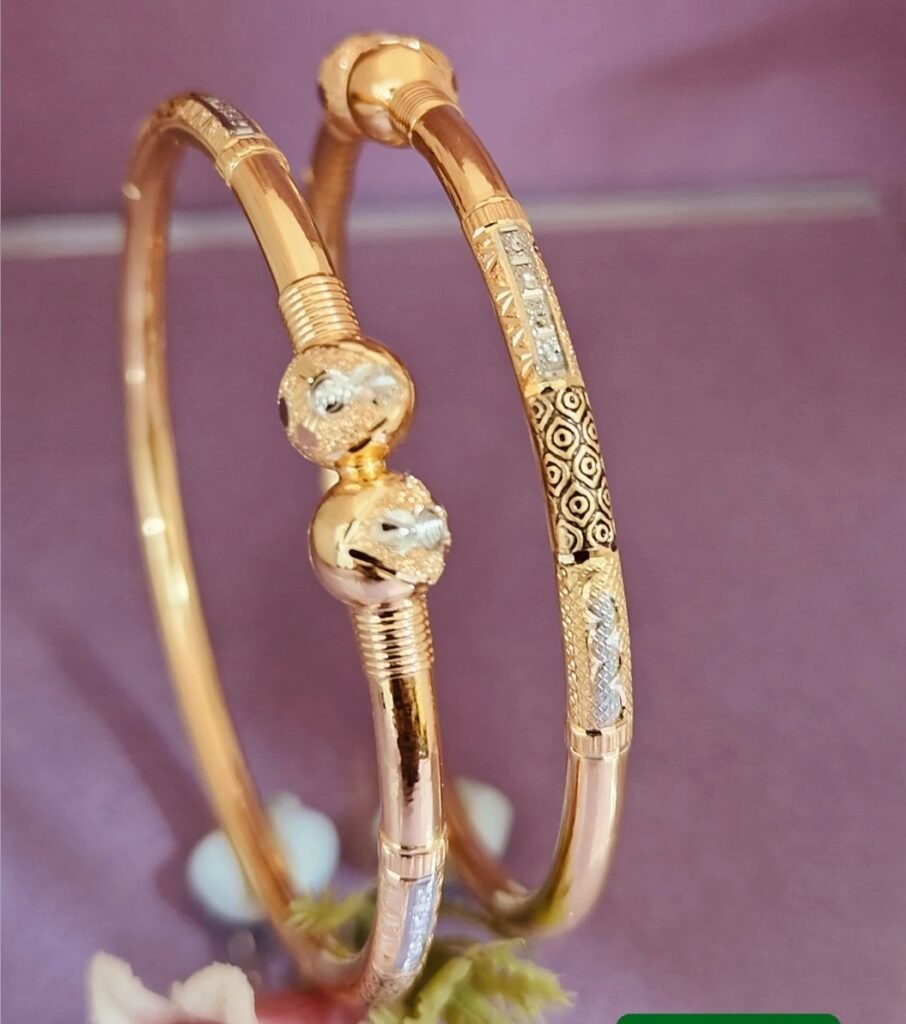 916 Gold Daily Wear Single Pipe Kadli SP-777