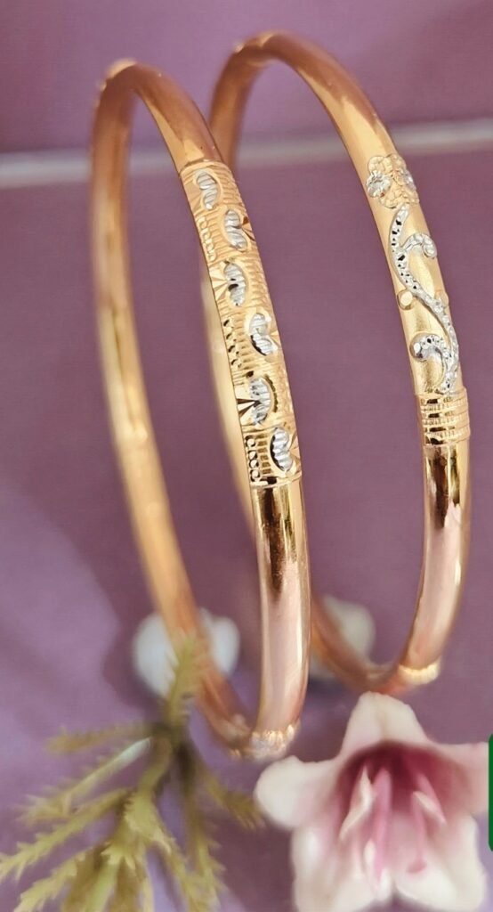 916 Gold Delicate Single Pipe Kadli SP-785