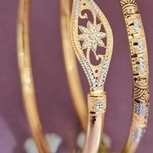 916 Gold Indian Design Single Pipe Kadli SP-788