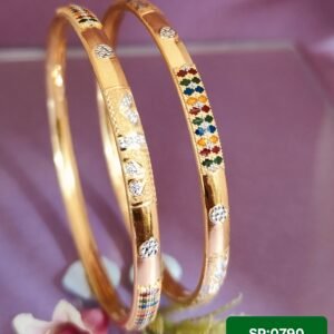 916 Gold Stylish Single Pipe Kadli SP-790