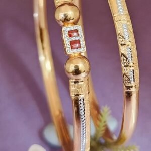 916 Gold Beautiful Single Pipe Kadli SP-817