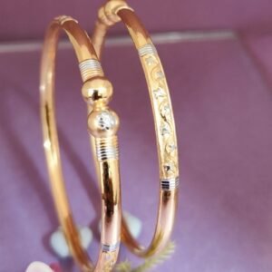 916 Gold Simple  Single Pipe Kadli SP-821