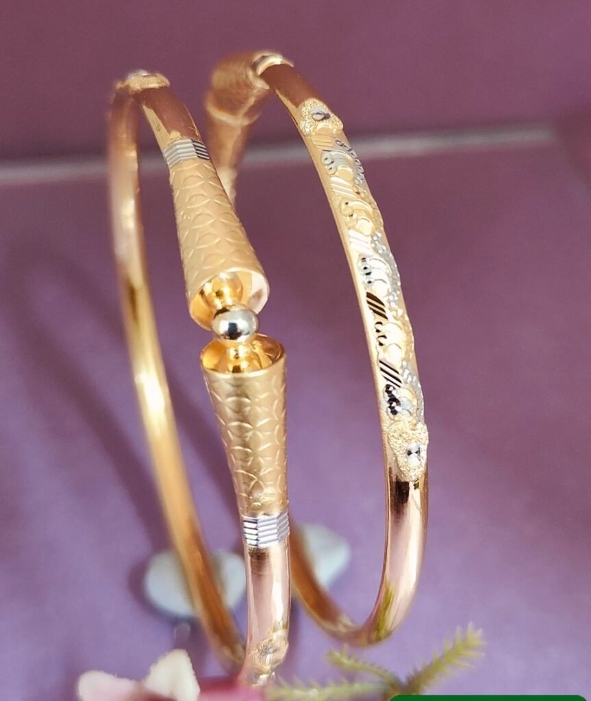 916 Gold Handmade Single Pipe Kadli SP-823