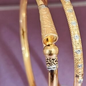 916 Gold Fancy Single Pipe Kadli SP-824