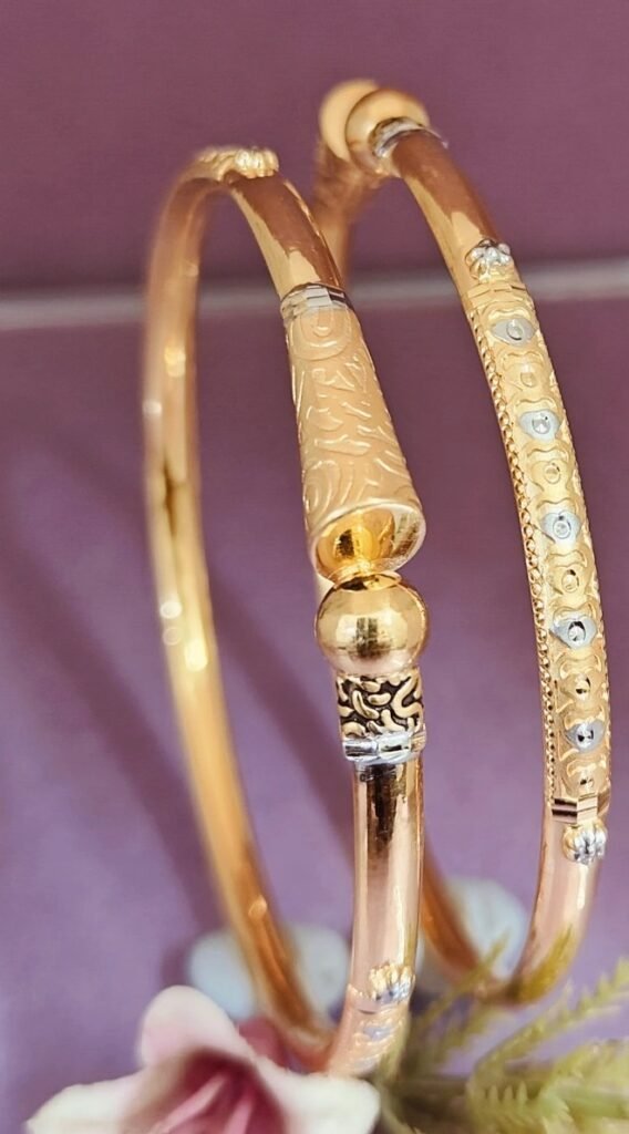 916 Gold Fancy Single Pipe Kadli SP-824