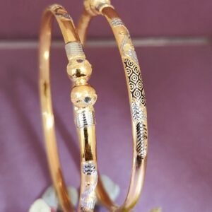 916 Gold Designer Single Pipe Kadli SP-825