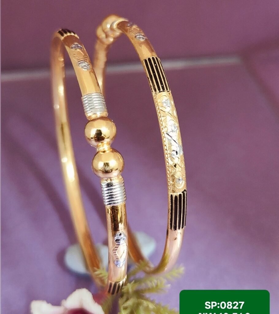 916 Gold Modern Single Pipe Kadli SP-827