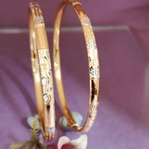 916 Gold Indian Design Single Pipe Kadli SP-939