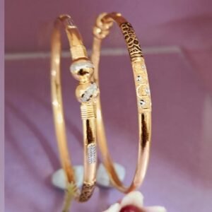 916 Gold Classy  Single Pipe Kadli SP-946