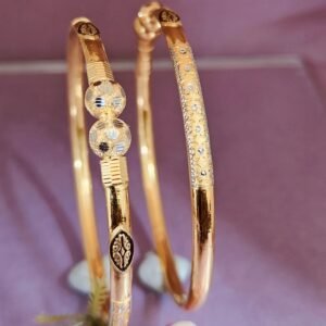 916 Gold Simple  Single Pipe Kadli SP-947