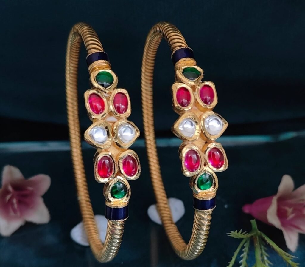 916 Gold Hallmarked Variya Kadli V-003