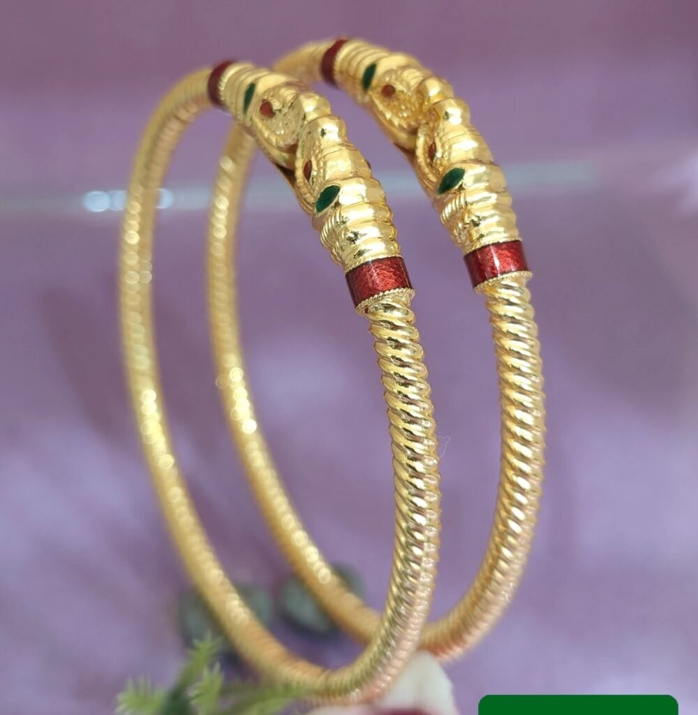 916 Gold Simple Variya Kadli V-097