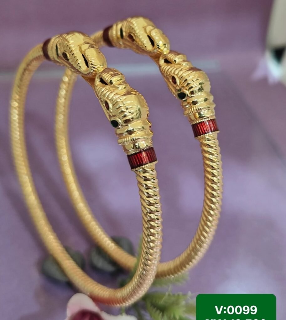 916 Gold Handmade Variya Kadli V-099