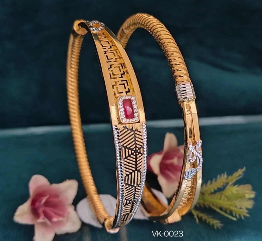 916 Gold Daily Wear Vakiya Kadli VK-023