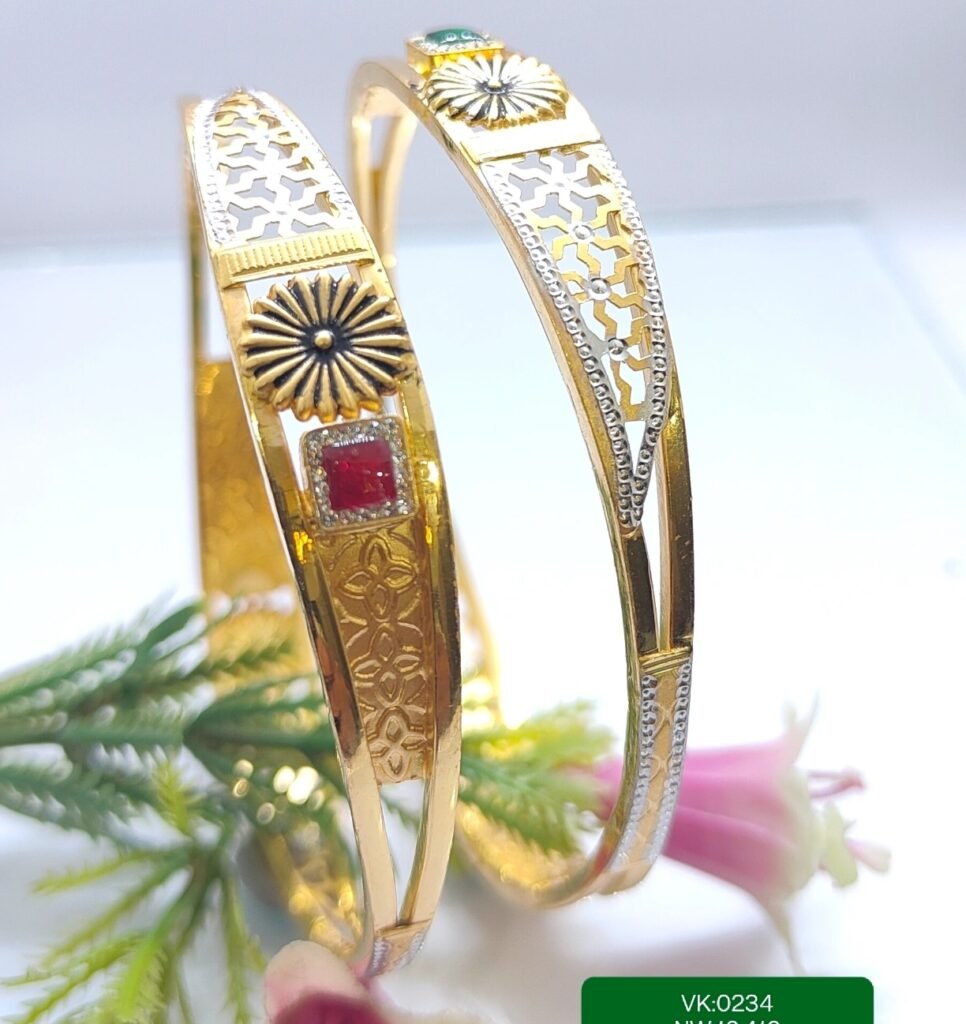916 Gold Daily Wear Vakiya Kadli VK-234