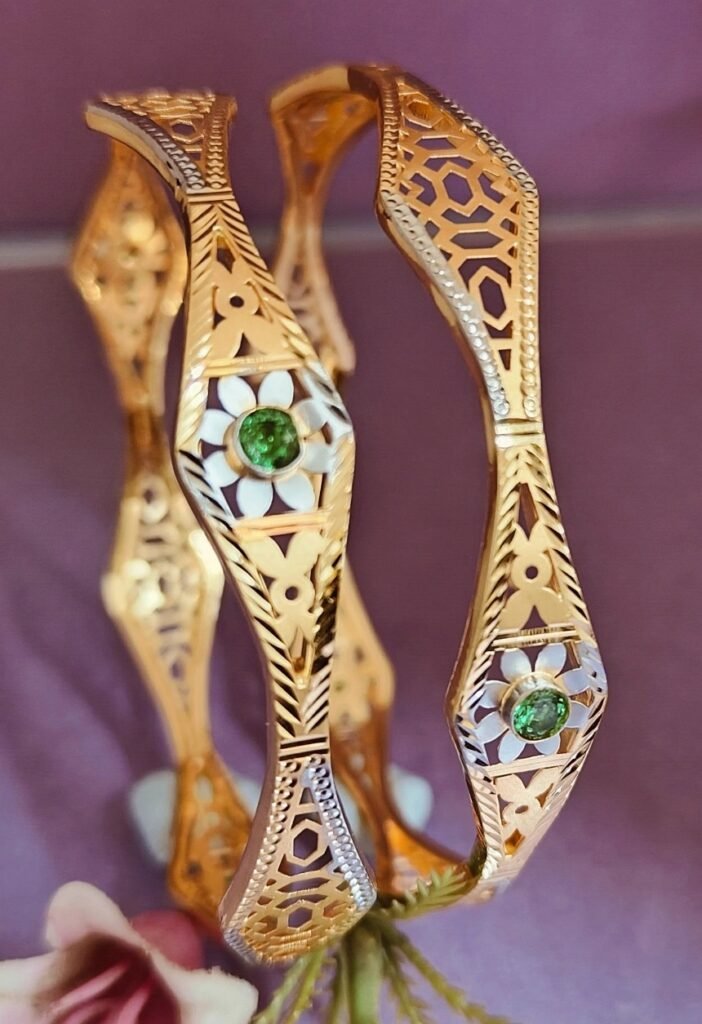 916 Gold Daily Wear Vakiya Kadli VK-677