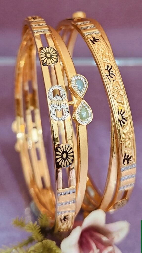 916 Gold Hallmarked Vakiya Kadli VK-694