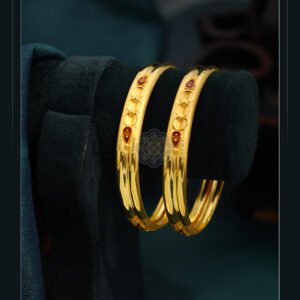 916 Gold Double Pipe Kadli DP-574