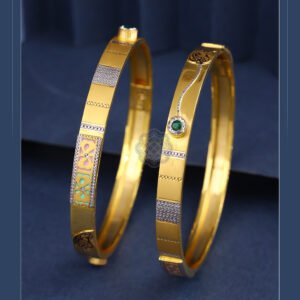 916 Gold Double Pipe Kadli DP-166