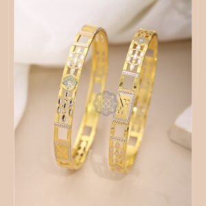 916 Gold Double Pipe Kadli DP-574