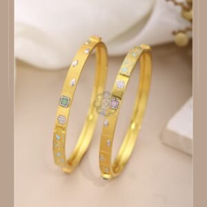 916 Gold Double Pipe Kadli DP-574