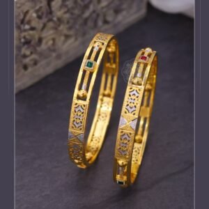 916 Gold Double Pipe Kadli DP-463
