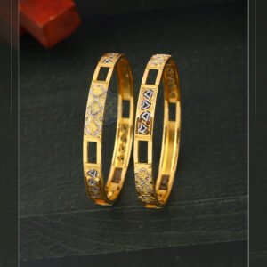 916 Gold Double Pipe Kadli DP-243
