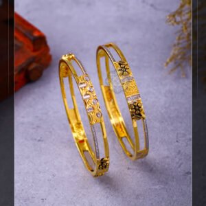916 Gold Double Pipe Kadli DP-268
